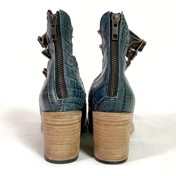 Freebird by Steven Randi Heels Blue Croco - Picture 4 of 6